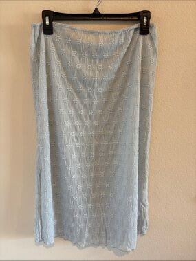 Light blue sheer skirt